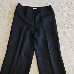 LOFT Black Wide Leg Pants Professional Style